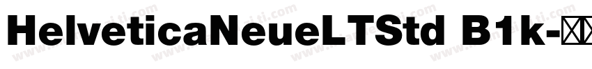 HelveticaNeueLTStd B1k字体转换